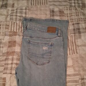 New American Eagle Outfitters Light Blue Flare Jeans